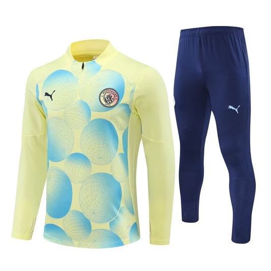 Manchester City 24/25 Light Yellow Tracksuit