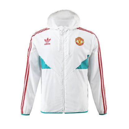 23/24 Manchester United White Windbreaker